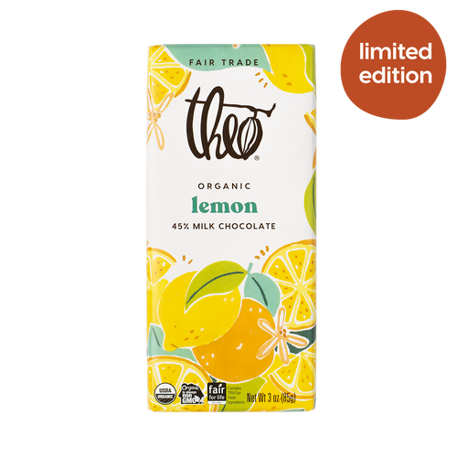 Lemon 45% Milk Chocolate Bar