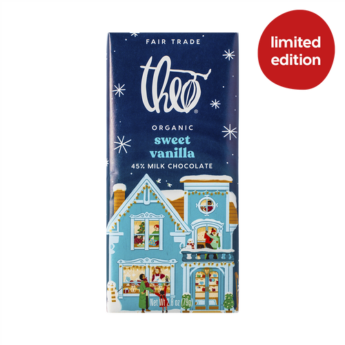 Theo Chocolate Sweet Vanilla 45% Milk Chocolate